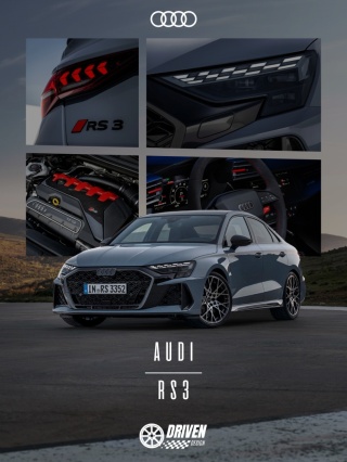 Audi Rs3 Plakat w Ramce