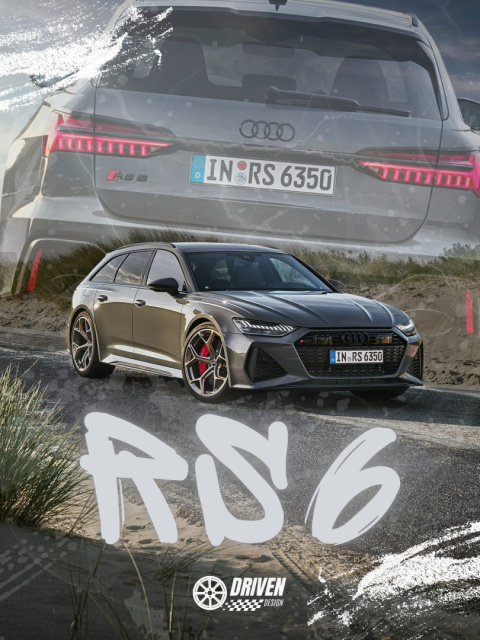 Audi Rs6 Plakat w Ramce