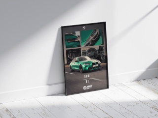 BMW M3 G80 Plakat w Ramce