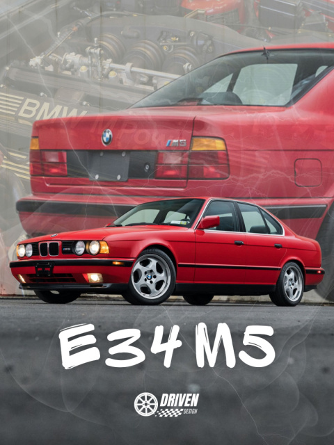 BMW M5 E34 Plakat w Ramce BMW M5 E34 Plakat w Ramce