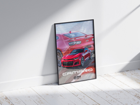 Chevrolet Camaro Plakat w Ramce