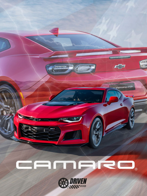 Chevrolet Camaro Plakat w Ramce