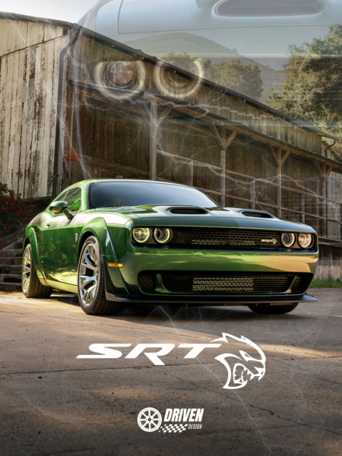 Dodge Challenger SRT Plakat w Ramce