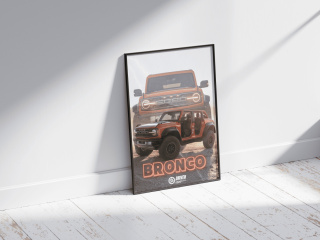 Ford Bronco Plakat w Ramce