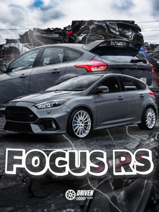 Ford Focus RS Plakat w Ramce (szary)