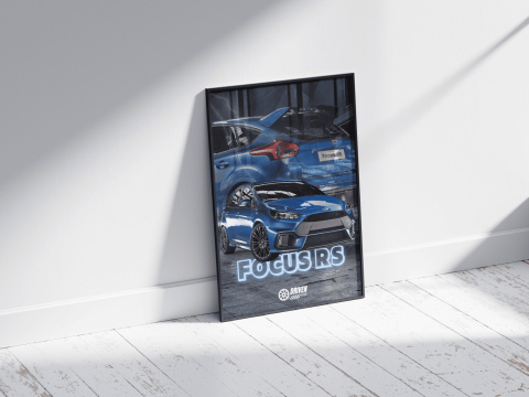 Ford Focus RS Plakat w Ramce