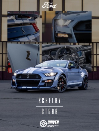 Ford Mustang Shelby GT500 Plakat w Ramce