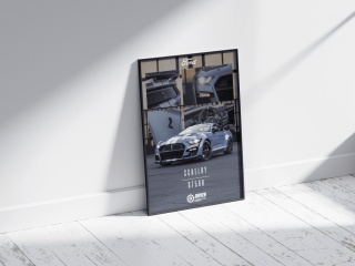 Ford Mustang Shelby GT500 Plakat w Ramce