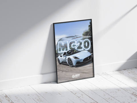 Maserati MC20 Plakat w Ramce