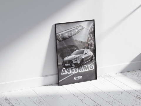 Mercedes A45 AMG Plakat w Ramce