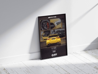 Mercedes A45s AMG Plakat w Ramce