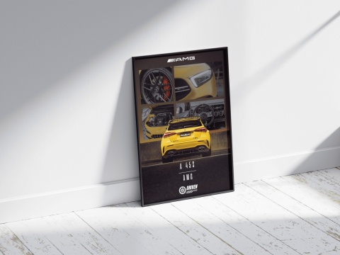 Mercedes A45s AMG Plakat w Ramce