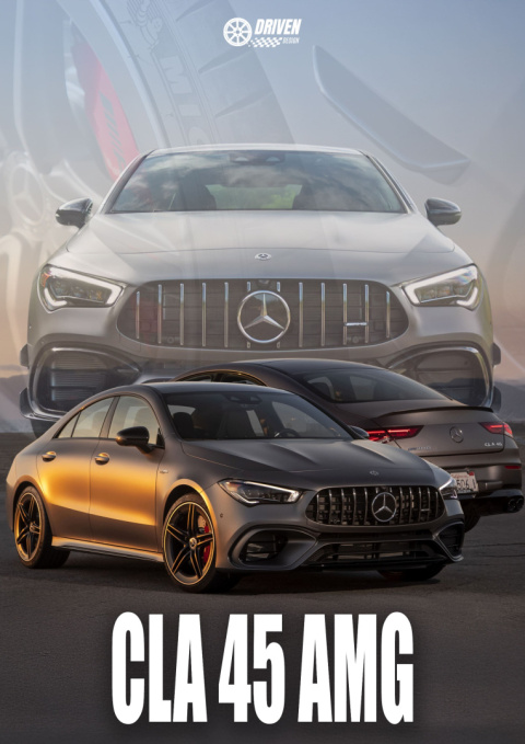 Mercedes CLA45 AMG Plakat w Ramce
