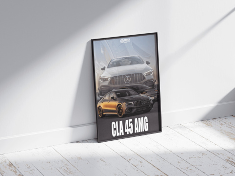 Mercedes CLA45 AMG Plakat w Ramce