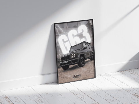 Mercedes G63 AMG Plakat w Ramce