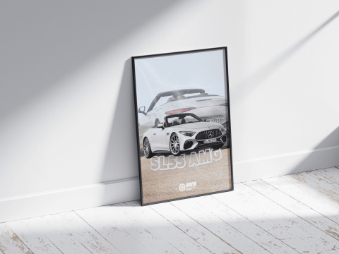 Mercedes SL55 AMG Plakat w Ramce