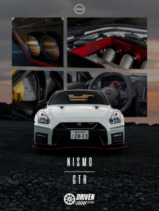 Nissan GTR R35 Nismo Plakat w Ramce