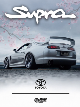 Toyota Supra Mk4 Plakat w Ramce