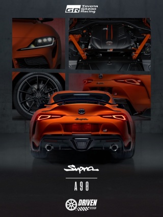 Toyota Supra Mk5 Plakat w Ramce